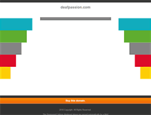 Tablet Screenshot of deafpassion.com